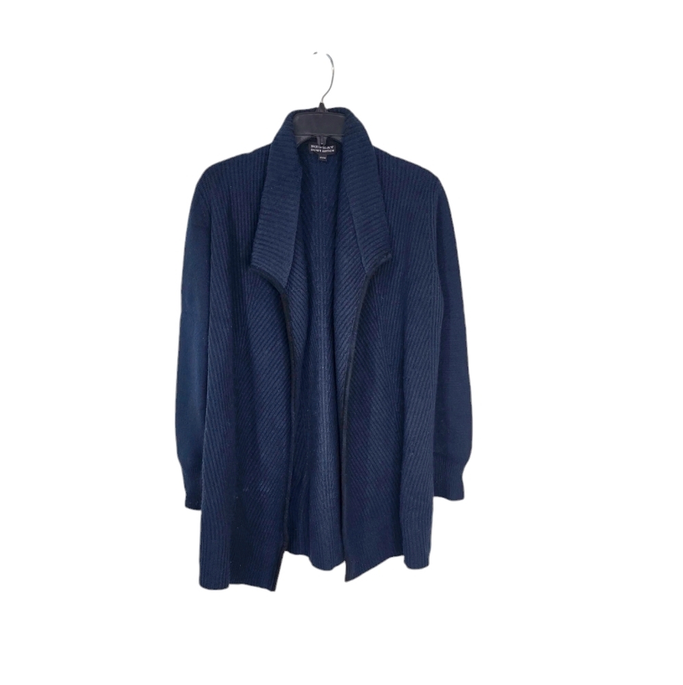 REPEAT Silver‎ Edition Navy Knit Cardigan Wool Cashmere Women's Medium